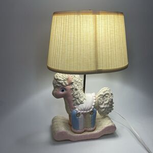 Vintage Pink Pony Club Lamp Nursery Cottage Horse Chappell Roan 1980s Retro Cute